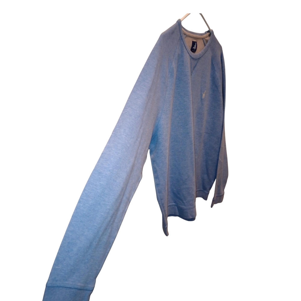 Johnnie O Blue Long Sleeved Crewneck Sweater Casual Comfy Beachy Surfing XL - Picture 3 of 12